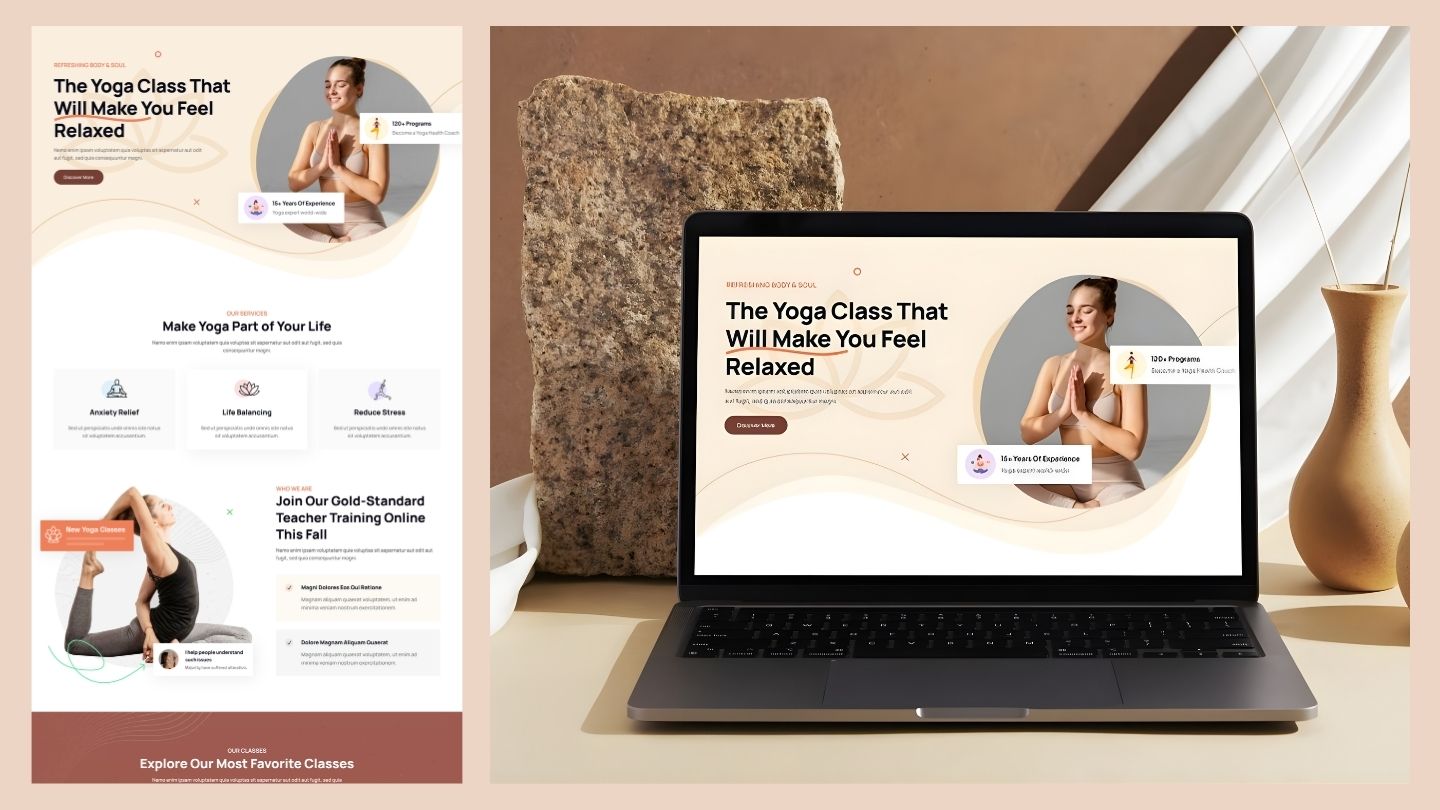 site internet yoga