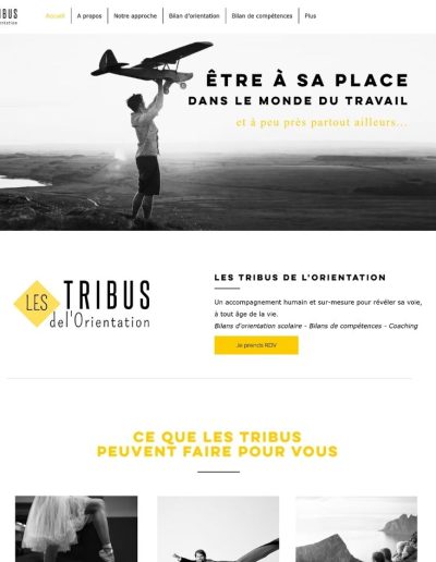 site internet sur-mesure les tribus de l'orientation