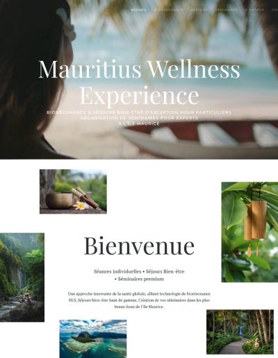 Site web - Mauritius Wellness Experience