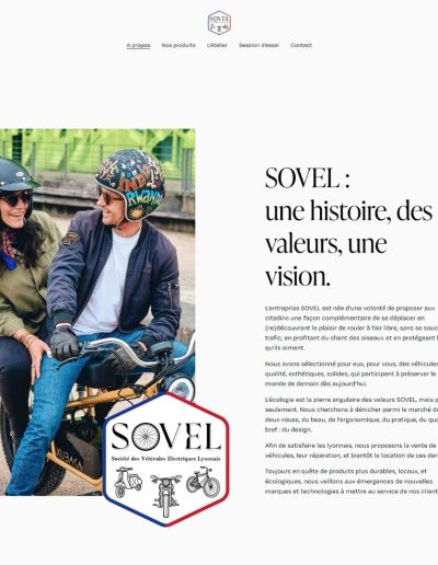 site web sur-mesure SOVEL