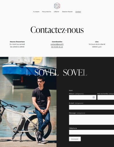 site web sur-mesure SOVEL