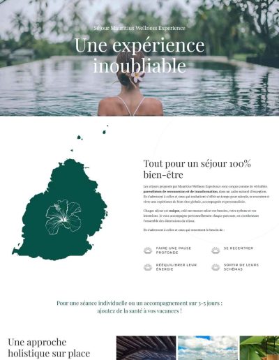 Site web - Mauritius Wellness Experience